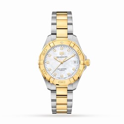 TAG Heuer Aquaracer 300 Quartz 32mm Ladies details Diamond Dot WBD1322.BB0320