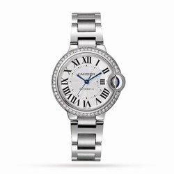 Cartier Ballon Bleu De Cartier details 33mm Mechanical Movement With Automatic Winding Steel Diamonds W4BB0023