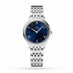 Omega De Ville Prestige Quartz 30mm Ladies details Blue O43410306003001