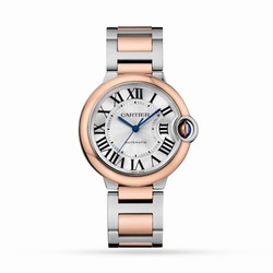 Cartier Ballon Bleu De Cartier details 36 Mm Mechanical Movement With Automatic Winding. Steel Case Rose Gold W2BB0033