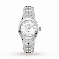 TAG Heuer Link Quartz Date Mother Of Pearl 32mm Ladies details WBC1312.BA0600