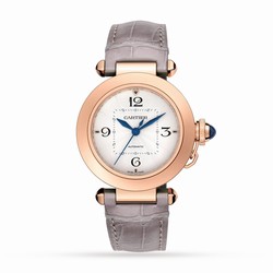 Cartier Pasha De Cartier details 35mm Automatic Movement Rose Gold 2 Interchangeable Leather Straps WGPA0014