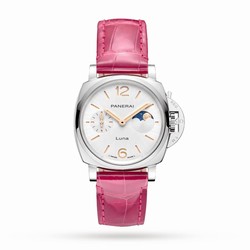 Panerai Luminor Due Luna Moonphase 38mm Ladies details - Pink PAM01180