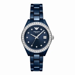 Emporio Armani Leo Ladies details 36mm Blue AR70012