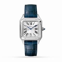 Cartier Santos-Dumont details Small Model Quartz Movement Steel Leather WSSA0023