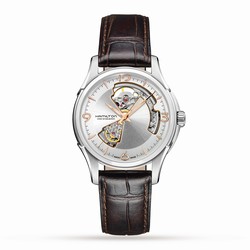 Hamilton Jazzmaster Open Heart Auto 40mm Mens details Silver H32565555
