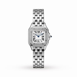 Cartier Panthere De Cartier details Small Model Quartz Movement Steel Diamonds W4PN0007