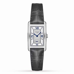 Longines DolceVita Black Alligator Strap 23mm Ladies details L55124752