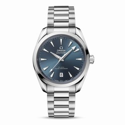 Omega Seamaster Aqua Terra 150m Co-Axial Master Chronometer 38mm Ladies details Blue O22010382003003
