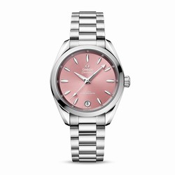 Omega Seamaster Aqua Terra 150m Co-Axial Master Chronometer 34mm Ladies details Pink O22010342010003