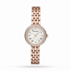 Emporio Armani Ladies Crystal Bracelet Strap details Rose Gold/Mother of Pearl AR11355