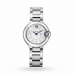 Cartier Ballon Bleu De Cartier details 28mm Quartz Movement Steel Diamonds WE902073