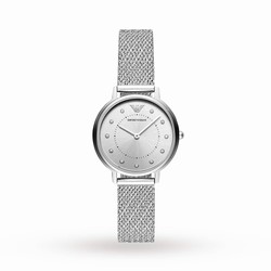 Emporio Armani Silver Tone Mesh Ladies details AR11128