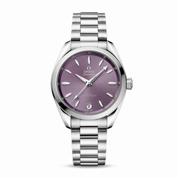 Omega Seamaster Aqua Terra 150m Co-Axial Master Chronometer 34mm Ladies details Purple O22010342010002
