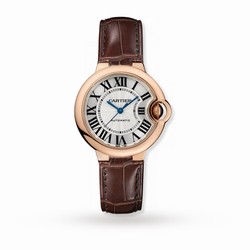 Cartier Ballon Bleu De Cartier details 33mm Automatic Movement Rose Gold Leather W6920097