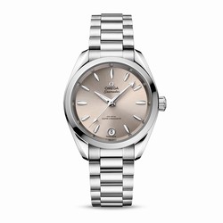 Omega Seamaster Aqua Terra 150m Co-Axial Master Chronometer 34mm Ladies details Ivory O22010342009001