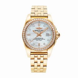 Breitling Galactic 18ct Rose Gold Quartz Ladies details H7234853/A792