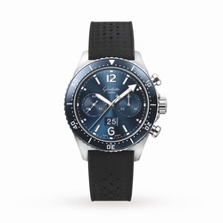 Glashutte Original SeaQ Chronograph 43.2mm Mens details - Rubber Strap 1-37-23-02-81-33
