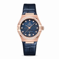 Omega Constellation Co-Axial Master Chronometer 29mm Ladies details Blue O13158292099006