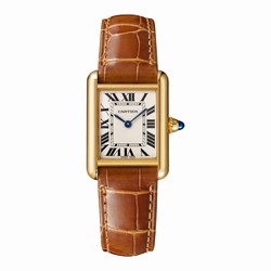 Cartier Tank Louis Cartier details Small Model Quartz Movement Yellow Gold Leather W1529856