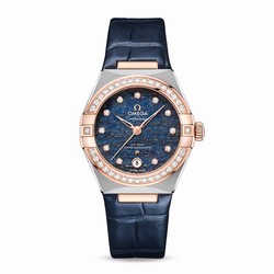 Omega Constellation Co-Axial Master Chronometer 29mm Ladies details Blue O13128292099003