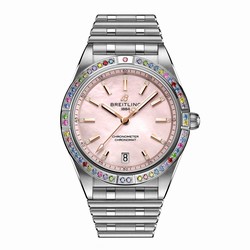 Breitling Chronomat Automatic 36 South Sea Pink Stainless Steel Bracelet Ladies details G10380BB1K1G1