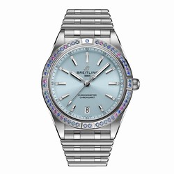 Breitling Chronomat Automatic 36 South Sea Ice Blue Stainless Steel Bracelet Ladies details G10380611C1G1