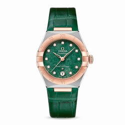 Omega Constellation Co-Axial Master Chronometer 29mm Ladies details Green O13123292099001
