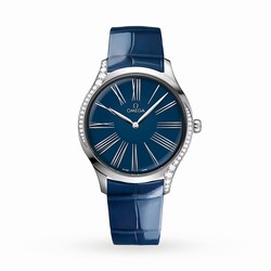 Omega De Ville Tresor 39mm Steel On Leather Strap O42818396003001