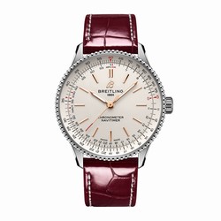 Breitling Navitimer 36mm Ladies details Silver Alligator A17327211G1P1
