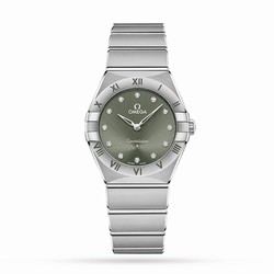 Omega Constellation Co-Axial 28mm Ladies details Green O13110286060001