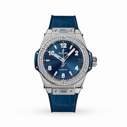 Hublot Big Bang One Click Steel Blue Diamonds Automatic 39mm 465.SX.7170.LR.1204