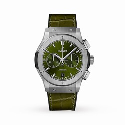 Hublot Classic Fusion Chronograph Titanium Green Automatic 42mm 541.NX.8970.LR