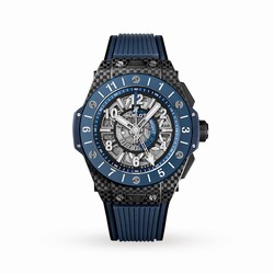 Hublot Big Bang Unico Gmt Carbon Blue Ceramic Automatic 45mm 471.QL.7127.RX