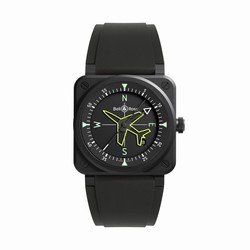 Bell & Ross BR 03 Gyrocompass 41mm Limited Edition Mens details Black BR03A-CPS-CE/SRB