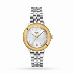 Tissot T-Gold Glendora 18K Gold 33mm Ladies details Mother Of Pearl T9292104111601