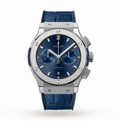 Hublot Classic Fusion Blue Chronograph Titanium 42mm 541.NX.7170.LR