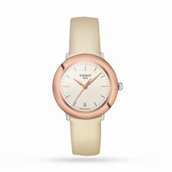 Tissot T-Gold Glendora 18K Gold 33mm Ladies details Cream T9292104626100