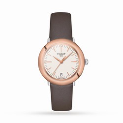 Tissot T-Gold Glendora 18K Gold 33mm Ladies details Cream T9292104626600