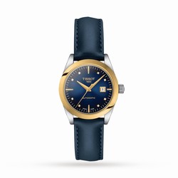 Tissot T-Gold T-My Lady 18K Gold Automatic 29mm Ladies details Blue T9300074604600