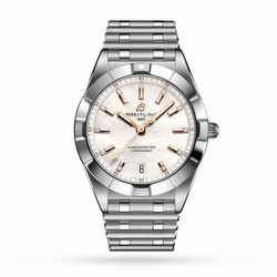 Breitling Chronomat 32 Stainless Steel Mother of Pearl details A77310101A4A1