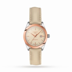 Tissot T-Gold T-My Lady Automatic 18K Gold 29mm Ladies details Cream T9300074626100