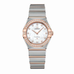 Omega Constellation 28mm Ladies details White O13125286055001