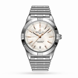 Breitling Chronomat Automatic 36 Stainless Steel Mother of Pearl details A10380101A4A1