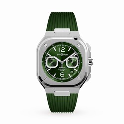 Bell & Ross BR 05 CHRONO GREEN STEEL 42MM BR05C-GN-ST/SRB