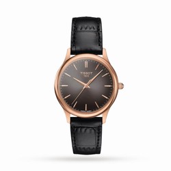 Tissot T-Gold Excellence Lady 18K Gold 32mm Ladies details Grey T9262107606100