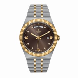 Tudor Royal S G 41mm Steel Case Diamond-Set Chocolate Dial M28603-0008