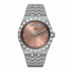 Tudor Royal 41mm Steel Case Diamond-Set Salmon Dial M28600-0011