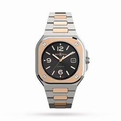 Bell & Ross BR 05 BLACK STEEL  GOLD 40mm BR05A-BL-STPG/SSG