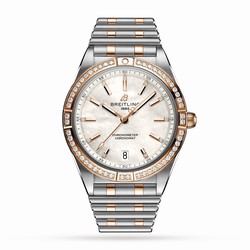 Breitling Chronomat Automatic 36 Stainless Steel  18k Red Gold (Gem-set) - Mother of Pearl details U10380591A2U1